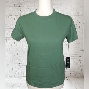 Allbirds Cotton Tee Small NWT | Hazy Cargo Soft Sustainable Everyday Style